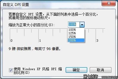 Windows 7自定義界面文本大小的技巧