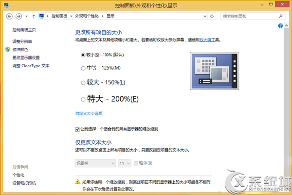 Win8.1系統字體看不清怎麼辦? 