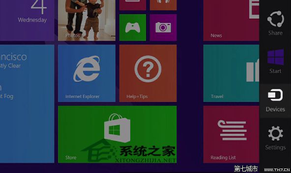 Win8系統右側滑出的“設備”超級按鈕如何使用 