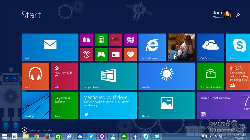 Windows 8.1 Update 1：啟動到桌面及UI變動 