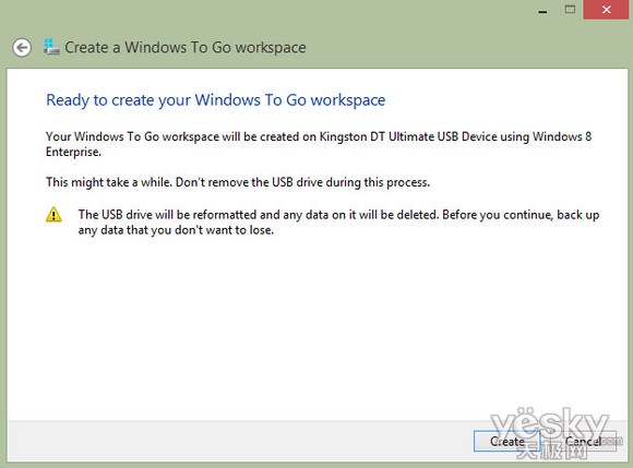 Youre now ready to create your Windows To Go disk