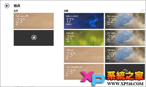 Win8天氣應用