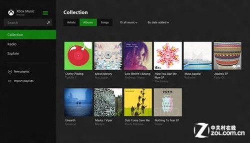 Win8.1新應用截圖曝光 Xbox Music界面大變樣 