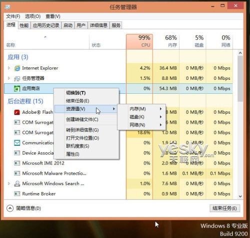 體驗Windows 8操作系統全新任務管理器