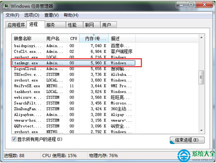 Win7系統中的taskmgr.exe是什麼進程？  