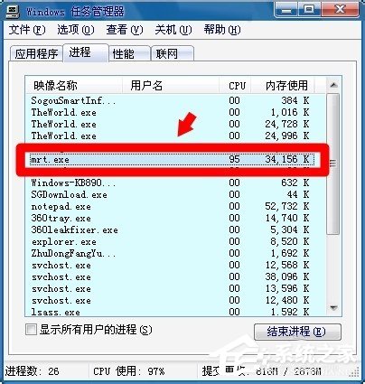 Win7電腦中的mrt.exe是什麼文件？