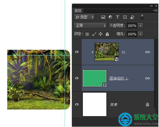 Photoshop CC中修改圖像大小而不改變圓角半徑