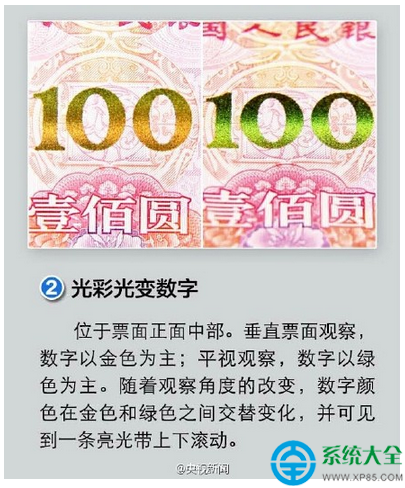新版100元人民幣有什麼不一樣