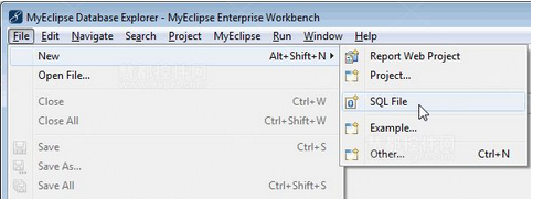 在MyEclipse中編輯和執行SQL方法教程