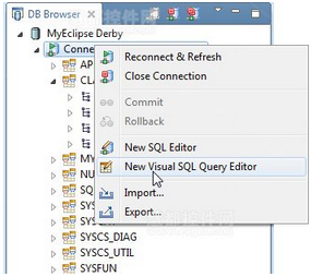 在MyEclipse中構建SQL查詢語句教程