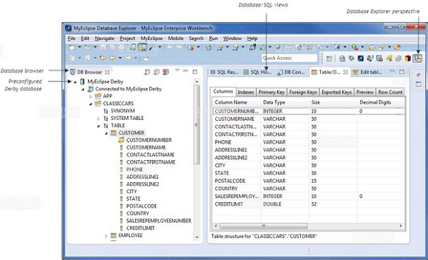MyEclipse數據庫教程數據庫工具