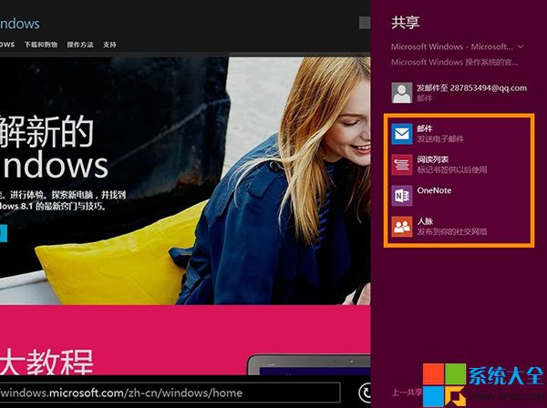 Win8.1共享,系統之家,IE11浏覽器