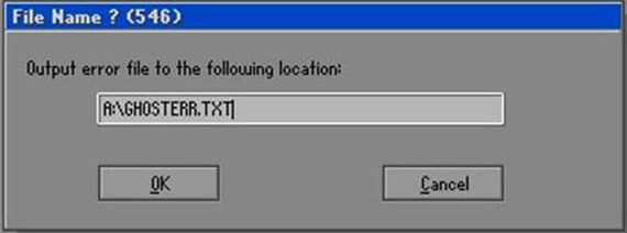 GHOSTERR.TXT錯誤是什麼原因