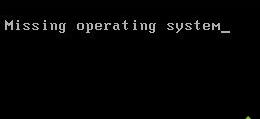 win7系統電腦開機顯示missing operating system如何解決 