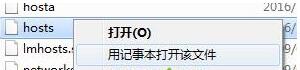 選擇“用記事本打開該文件”