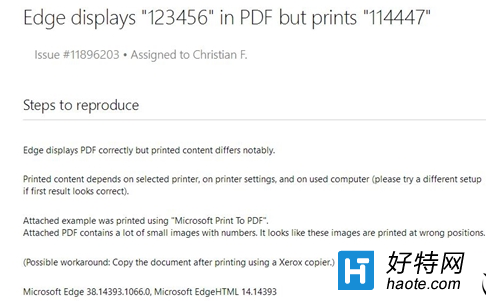Win10 Edge現超崩潰BUG是什麼 Win10 Edge打印後數字亂碼怎麼辦